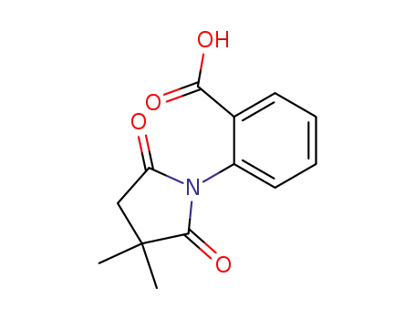 Molecular Structure of 741678-54-6 (Benzoic acid, 2-(3,3-dimethyl-2,5-dioxo-1-pyrrolidinyl)-)