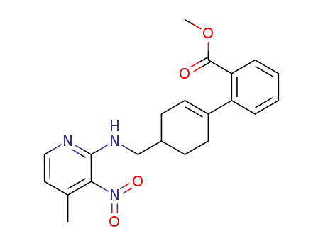 2-{4-[(4-methyl-3-nitro-pyridin-2-ylamino)-methyl]-cyclohex-1-enyl}-benzoic acid methyl ester