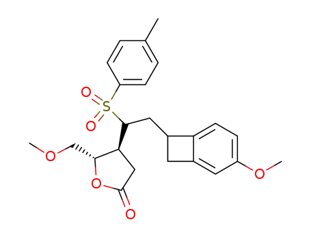 4β-<2-(4-methoxybenzocyclobutenyl)-1-p-toluenesulfinyl>-ethyl-5α-methoxymethyl-furan-2-one