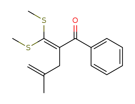 2-[Bis(methylsulfanyl)methylidene]-4-methyl-1-phenylpent-4-en-1-one