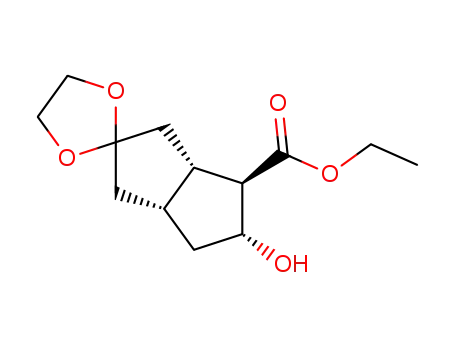 (1S,2R,3R,5R)-2-ethoxycarbonyl-7,7-ethylenedioxy-3-hydroxy-bicyclo<3.3.0>octane