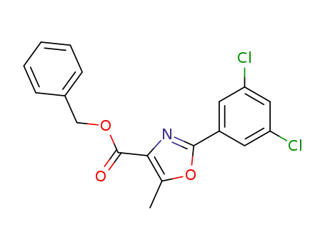 4-Oxazolecarboxylic acid, 2-(3,5-dichlorophenyl)-5-methyl-,
phenylmethyl ester