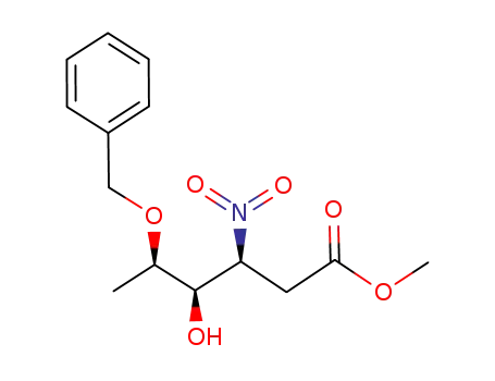 (3S,4R,5R)-5-Benzyloxy-4-hydroxy-3-nitro-hexanoic acid methyl ester
