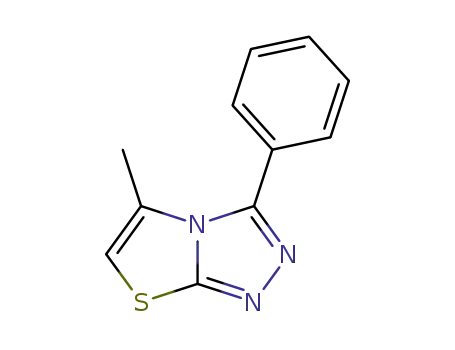Molecular Structure of 26542-57-4 (Thiazolo[2,3-c]-1,2,4-triazole, 5-methyl-3-phenyl-)
