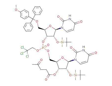 C<sub>57</sub>H<sub>74</sub>Cl<sub>3</sub>N<sub>4</sub>O<sub>17</sub>PSi<sub>2</sub>