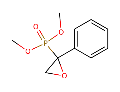 Molecular Structure of 13340-63-1 (Phosphonic acid, (2-phenyloxiranyl)-, dimethyl ester)