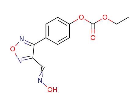 carbonic acid ethyl ester 4-[4-(hydroxyimino-methyl)-furazan-3-yl]-phenyl ester