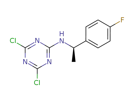 (4,6-Dichloro-[1,3,5]triazin-2-yl)-[(R)-1-(4-fluoro-phenyl)-ethyl]-amine