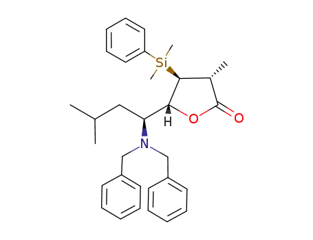 (2R,3S,4R,5S)-5-dibenzylamino-3-dimethylphenylsilyl-2,7-dimethyl-4-octanolide