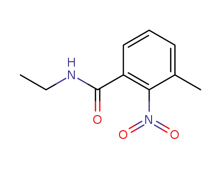 Molecular Structure of 600128-35-6 (Benzamide, N-ethyl-3-methyl-2-nitro-)