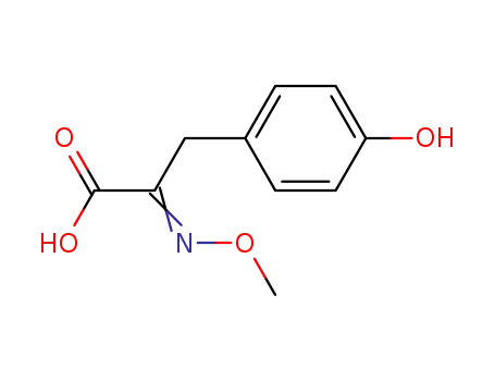 p-Hydroxyphenylpyruvic acid O-methyloxim