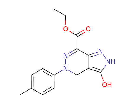 3-Hydroxy-5-p-tolyl-4,5-dihydro-2H-pyrazolo[3,4-d]pyridazine-7-carboxylic acid ethyl ester