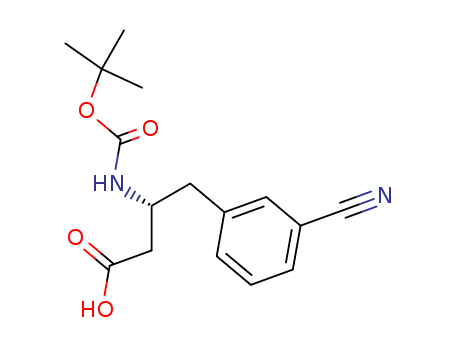 (R)-3-((tert-Butoxycarbonyl)amino)-4-(3-cyanophenyl)butanoic acid
