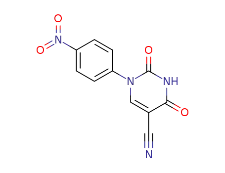 5-Pyrimidinecarbonitrile, 1,2,3,4-tetrahydro-1-(4-nitrophenyl)-2,4-dioxo-