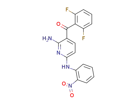 Molecular Structure of 852997-87-6 ([2-amino-6-[(2-nitrophenyl)amino]-3-pyridinyl](2,6-difluorophenyl)methanone)