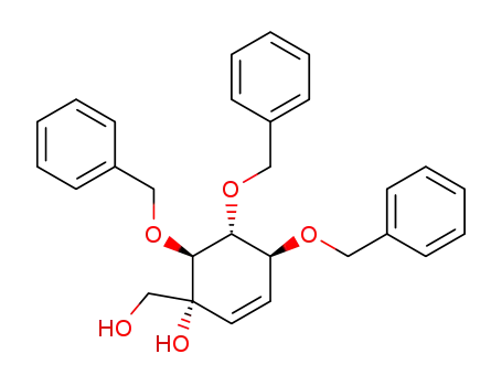 (1R,4S,5R,6S)-4,5,6-tri(benzyloxy)-1-C-(hydroxymethyl)cyclohex-2-en-1-ol