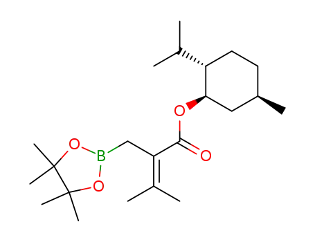2-[(4,4,5,5-tetramethyl-1,3,2-dioxaborolan-2-yl)methyl]-3-methylbut-2-enoic acid (-)-menthol ester