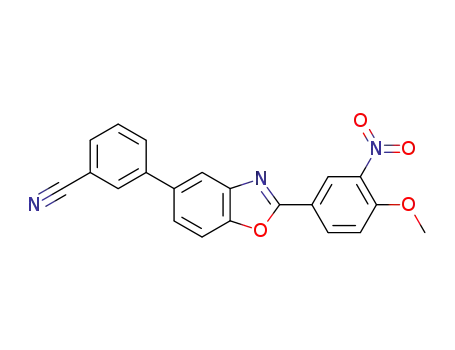 Benzonitrile, 3-[2-(4-methoxy-3-nitrophenyl)-5-benzoxazolyl]-