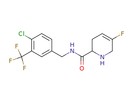 5-fluoro-1,2,3,6-tetrahydro-pyridine-2-carboxylic acid 4-chloro-3-trifluoromethyl-benzylamide