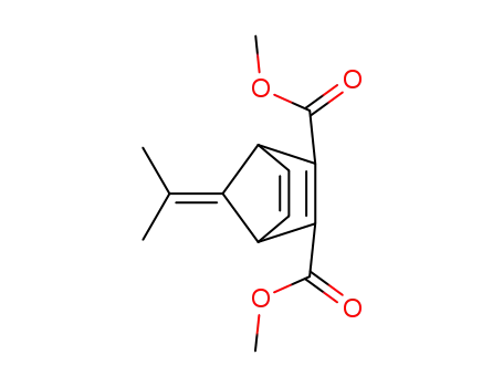 Molecular Structure of 19019-88-6 (Bicyclo[2.2.1]hepta-2,5-diene-2,3-dicarboxylic acid,
7-(1-methylethylidene)-, dimethyl ester)