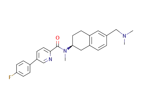 2-Pyridinecarboxamide,
N-[(2S)-6-[(dimethylamino)methyl]-1,2,3,4-tetrahydro-2-naphthalenyl]-5-
(4-fluorophenyl)-N-methyl-