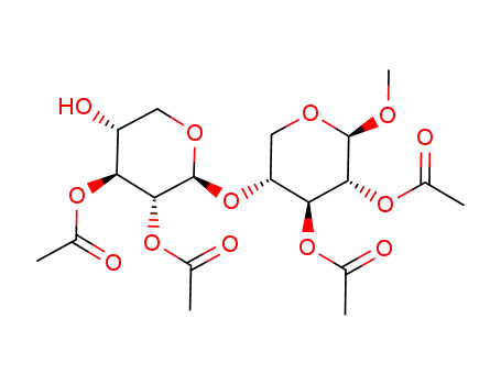 methyl-O-(2,3-di-O-acetyl-β-D-xylopyranosyl)-(1->4)-2,3-di-O-acetyl-β-D-xylopyranoside