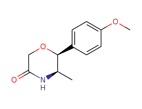 cis 2-(p-methoxyphenyl)-3-methyl-5-morpholinone