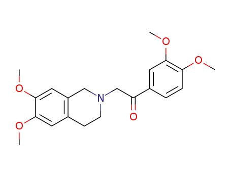 1-(3,4-dimethoxyphenyl)-2-(1,2,3,4-tetrahydro-6,7-dimethoxy-2-isoquinolinyl)ethanone