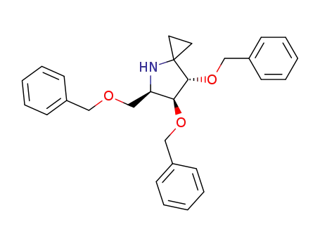 (5R,6S,7S)-6,7-dibenzyloxy-5-benzyloxymethyl-4-azaspiro[2.4]heptane