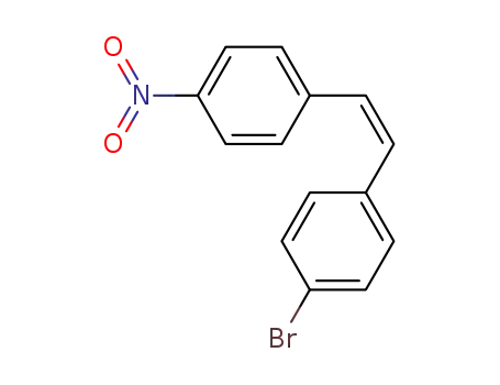 Molecular Structure of 7560-36-3 (Benzene, 1-bromo-4-[2-(4-nitrophenyl)ethenyl]-)