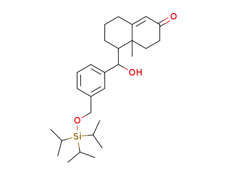 2(3H)-Naphthalenone,
4,4a,5,6,7,8-hexahydro-5-[hydroxy[3-[[[tris(1-methylethyl)silyl]oxy]methyl]
phenyl]methyl]-4a-methyl-