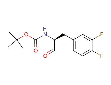 [2-(3,4-difluoro-phenyl)-1-formyl-ethyl]-carbamic acid <i>tert</i>-butyl ester