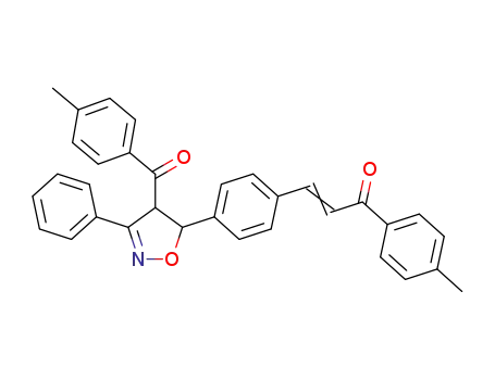 2-Propen-1-one,
3-[4-[4,5-dihydro-4-(4-methylbenzoyl)-3-phenyl-5-isoxazolyl]phenyl]-1-(4
-methylphenyl)-