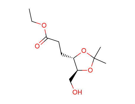 ethyl 3-((4S,5S)-5-(hydroxymethyl)-2,2-dimethyl-1,3-dioxolan-4-yl)propanoate