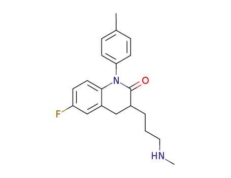 2(1H)-Quinolinone,
6-fluoro-3,4-dihydro-3-[3-(methylamino)propyl]-1-(4-methylphenyl)-