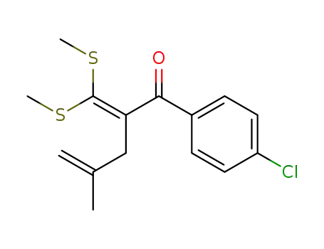 4-Penten-1-one,
2-[bis(methylthio)methylene]-1-(4-chlorophenyl)-4-methyl-