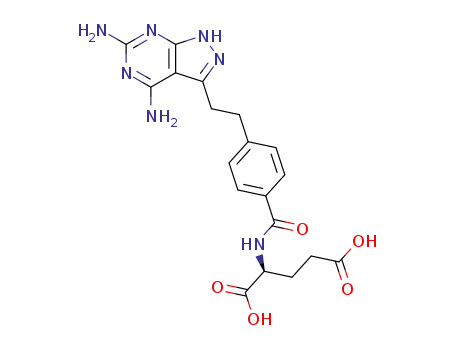 N-<4-<2-(2,4-Diamino-7H-pyrazolo<3,4-d>pyrimidin-5-yl)ethyl>benzoyl>-L-glutamic acid