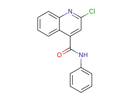 Molecular Structure of 135323-86-3 (2-chloro-N-phenyl-4-quinolinecarboxamide)