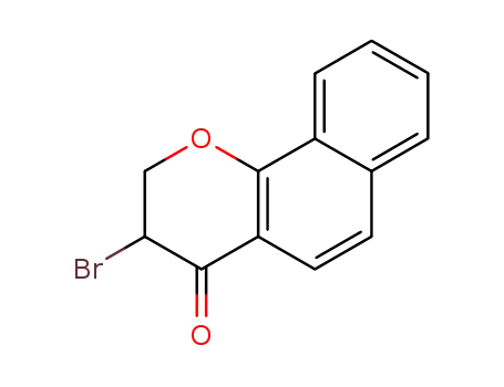 Molecular Structure of 93416-98-9 (3-BROMO-2,3-DIHYDRO-BENZO[H]CHROMEN-4-ONE)