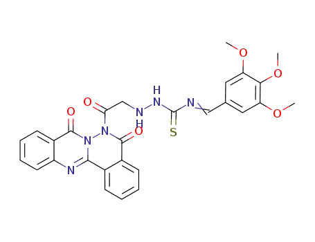 Hydrazinecarbothioamide,
2-[2-(5,8-dihydro-5,8-dioxo-6H-phthalazino[1,2-b]quinazolin-6-yl)-2-oxo
ethyl]-N-[(3,4,5-trimethoxyphenyl)methylene]-