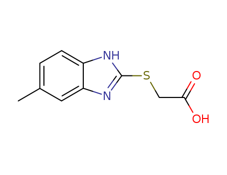 [(5-methyl-1H-benzimidazol-2-yl)thio]acetic acid(SALTDATA: 0.5H2O)