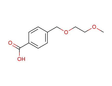 Molecular Structure of 119828-60-3 (4-[(2-methoxyethoxy)methyl]benzoic acid)