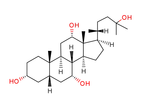 Molecular Structure of 2548-05-2 (24-norcholestane-3,7,12,25-tetrol)