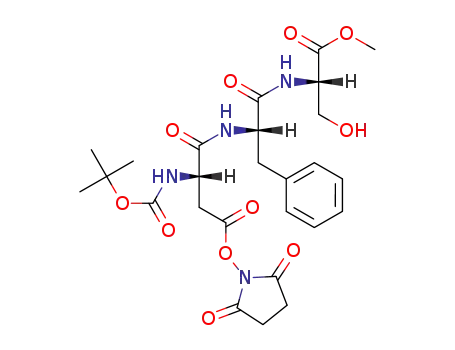 (S)-3-tert-Butoxycarbonylamino-N-[(S)-1-((S)-2-hydroxy-1-methoxycarbonyl-ethylcarbamoyl)-2-phenyl-ethyl]-succinamic acid 2,5-dioxo-pyrrolidin-1-yl ester