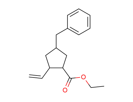Ethyl 2-vinyl-4-benzylcyclopentanecarboxylate