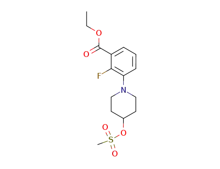 Ethyl 2-fluoro-3-{(4-methanesulfonyloxy)piperidin-1-yl}benzoate