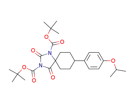 8-(4-isopropoxy-phenyl)-2,4-dioxo-1,3-diaza-spiro[4.5]decane-1,3-dicarboxylic acid di-<i>tert</i>-butyl ester