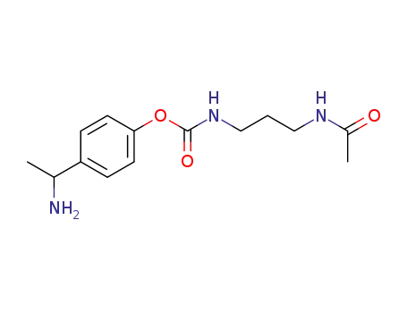 (3-acetylamino-propyl)-carbamic acid 4-(1-amino-ethyl)-phenyl ester
