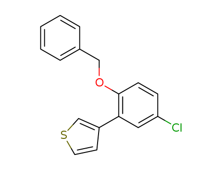 3-(2-(benzyloxy)-5-chlorophenyl)thiophene