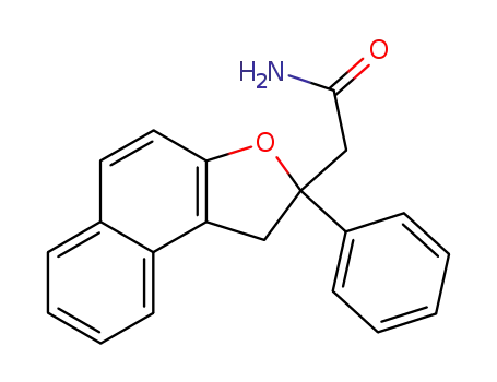Molecular Structure of 848029-81-2 (Naphtho[2,1-b]furan-2-acetamide, 1,2-dihydro-2-phenyl-)